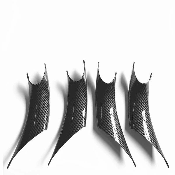 Set 4 capace manere interior Bmw seria 3 4 F30 F31 crem bej carbon