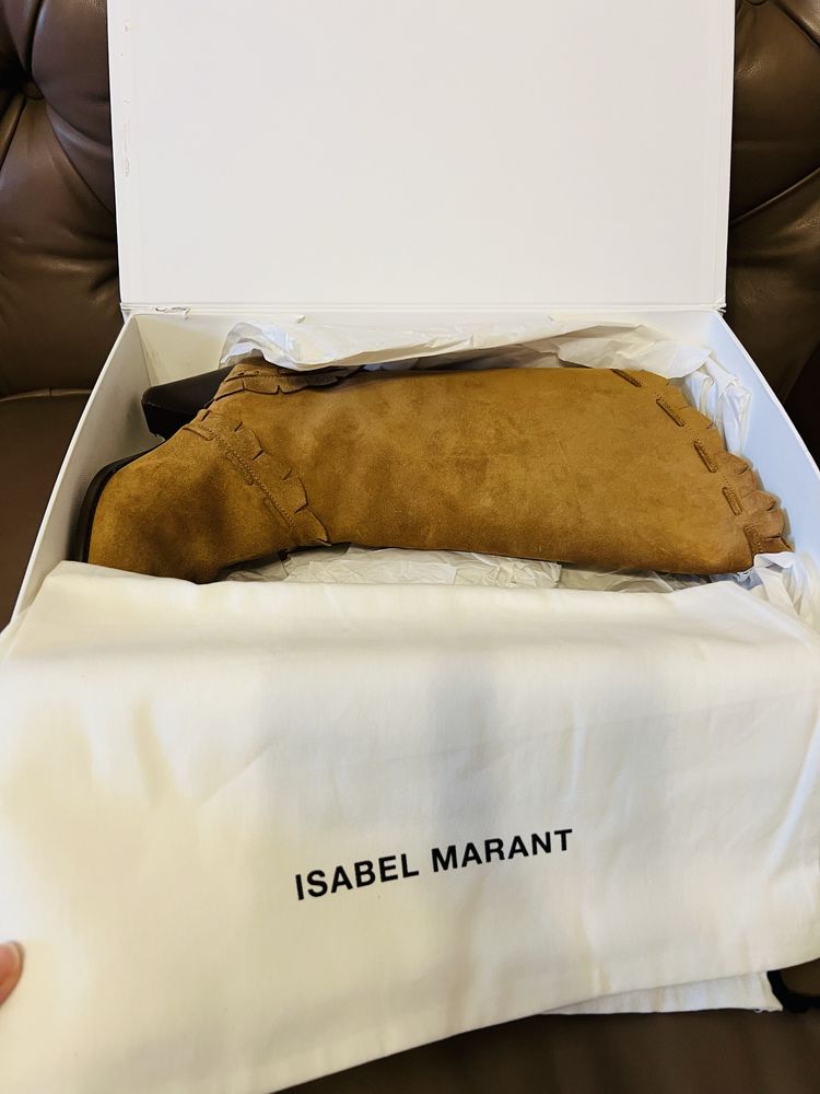 Cizme Isabel Marant, din piele intoarsa