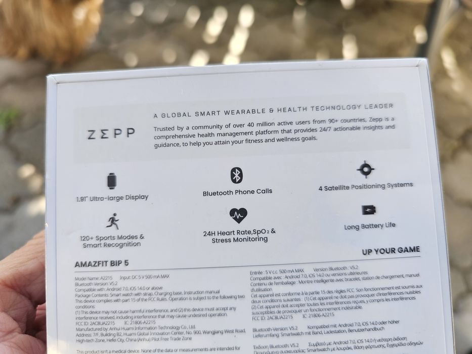 Smartwatch Amazfit BIP 5 Roz Sigilat