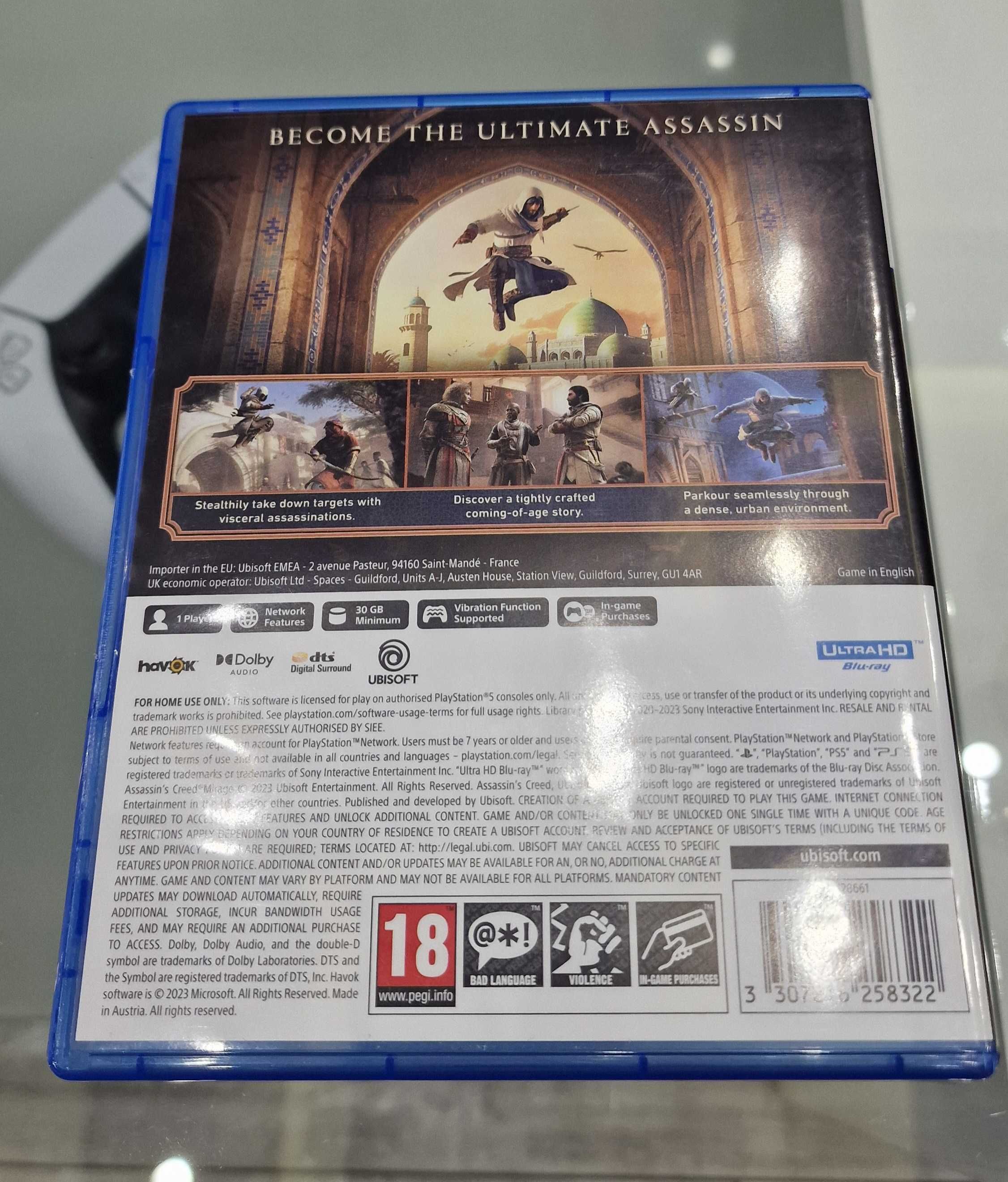 The Witcher 3 PS5/Assassins Creed Mirage PS5/Red Dead Redemption 2 PS4