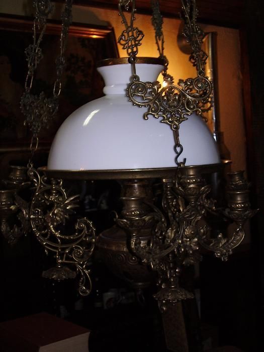 Lampa pe gaz de tavan 1870