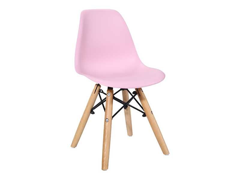 Стол, Julita, Розов, Жълт, Син, Дърво, 35х31х57.5см.