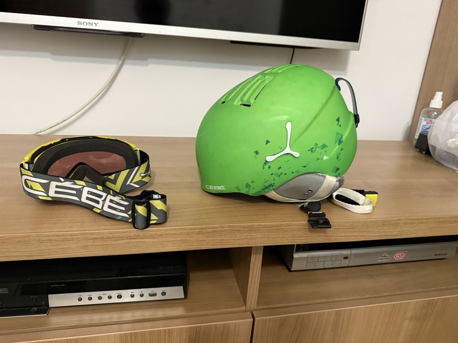 Casca + ochelari ski pentru copii CEBE