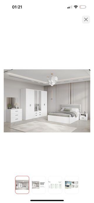 Продам спальный гарнитор Новый 99%