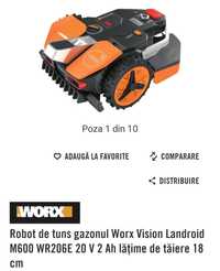 Robot de tuns gazonul Worx Vision Landroid M600 WR206E