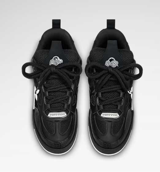 40,41,42,43,44 Louis Vuitton Skate Black with white logo (Lux&Class)