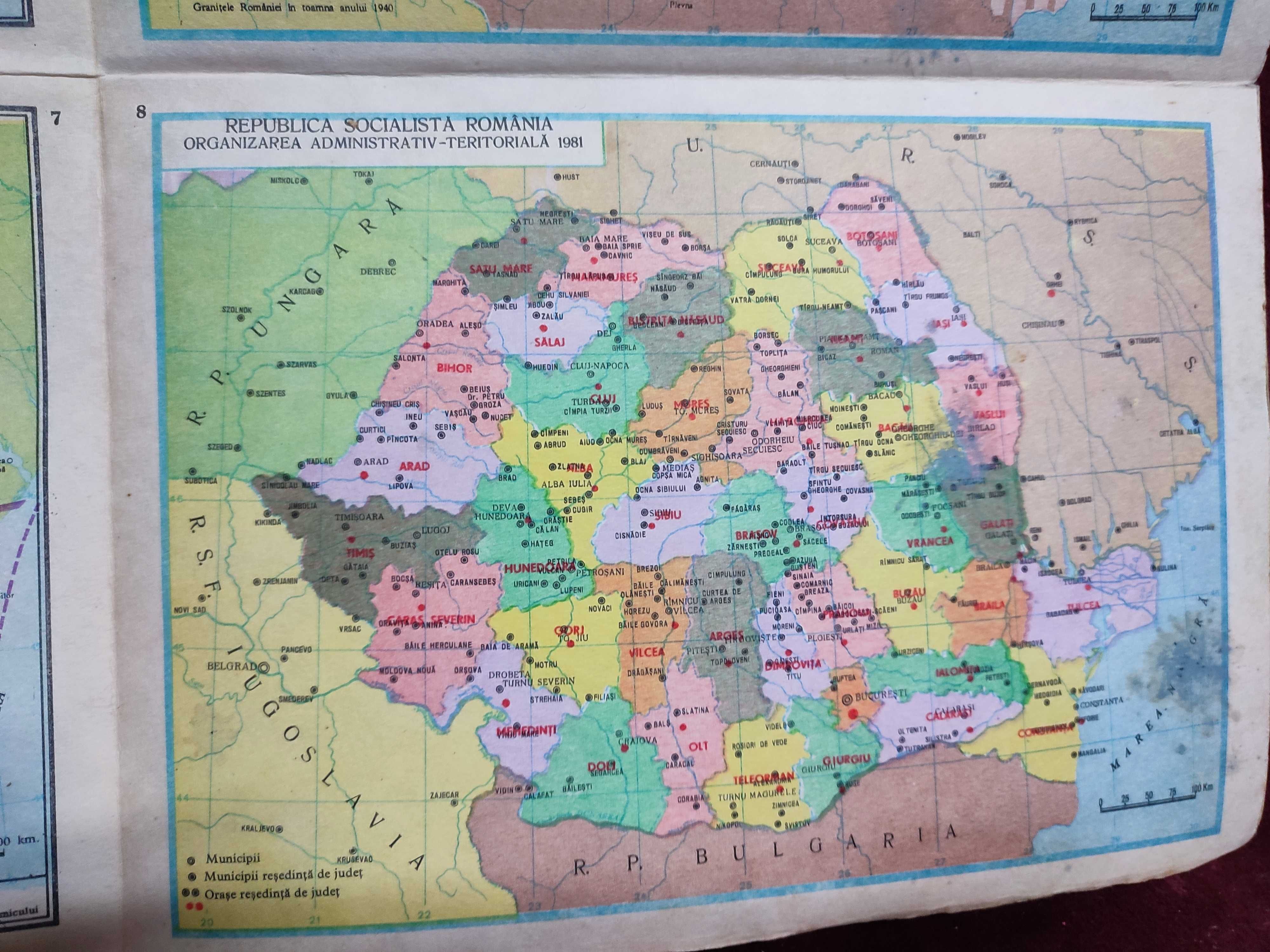 Romania Mare-Harti preluate din "Atlas pentru istoria Ronaniei"