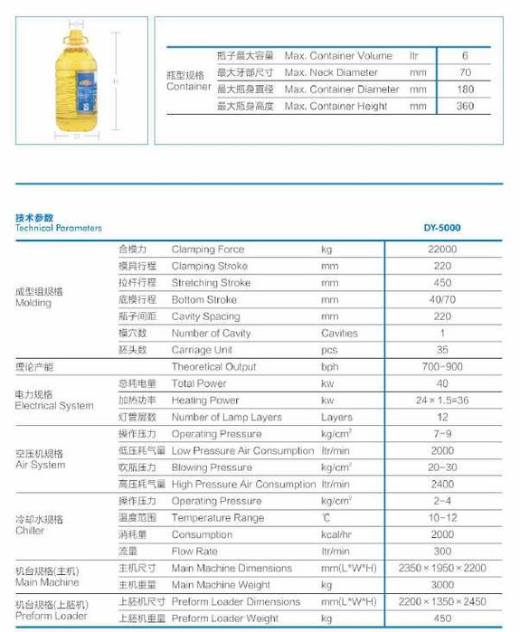 Автоматический Выдувные станки Dianya Baklashka puflash stanok DY-5000