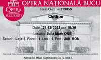 Bilet opera Oedipe