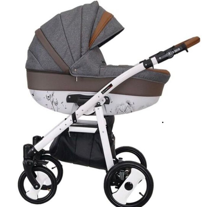 Детская коляска   Coletto 2в1 Savona decor  темно-серая
