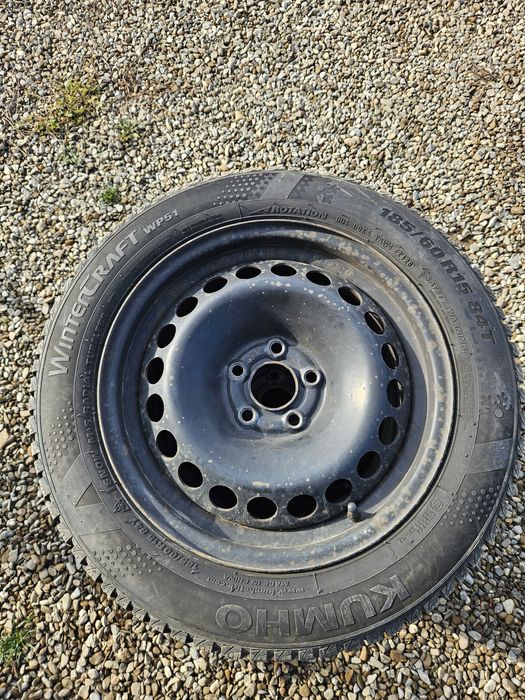 Roti complete audi, skoda, seat, vw cu anvelope 185/60 R15 iarna