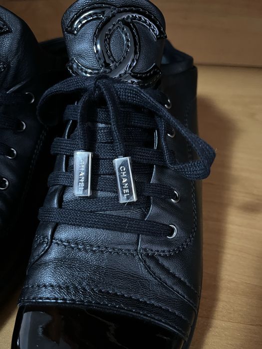 Papucii piele damă Chanel