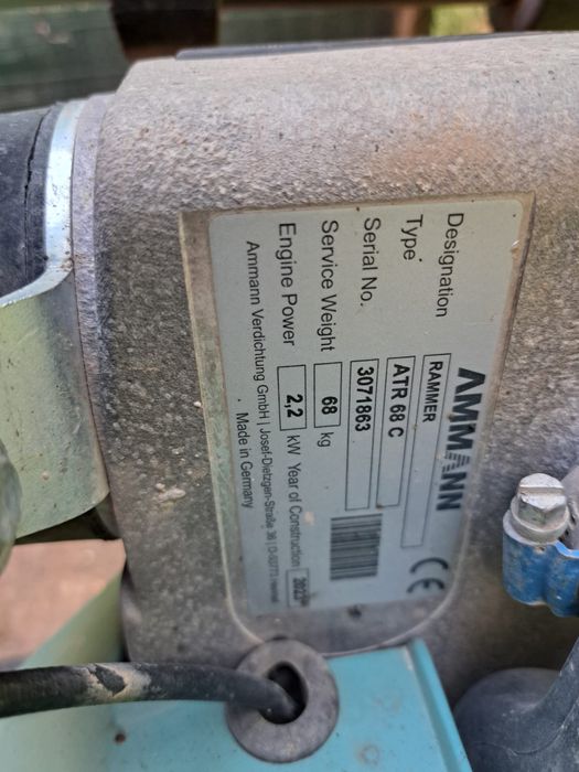Compactor pământ Ammann ATR 68 C – 68 kg, motor 2.2 kW