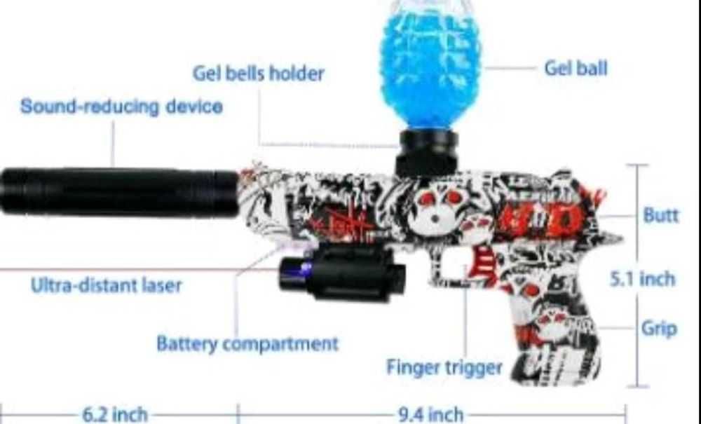 Пейнтбол пистолет Desert Eagle M1911 gel Blaster gun ( нова стока)