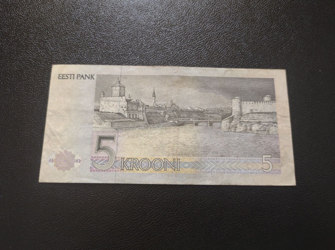 Bancnota 5 krooni 1991
