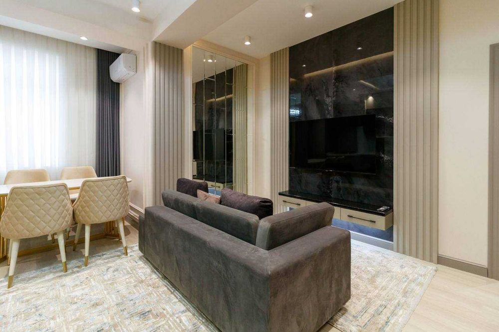 РОСКОШНАЯ 3 ком квартира напротив ТЦ Next, ул Бабура, Seoul Mun ID77