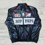 Geaca ferrari neagra vintage de piele mărime M