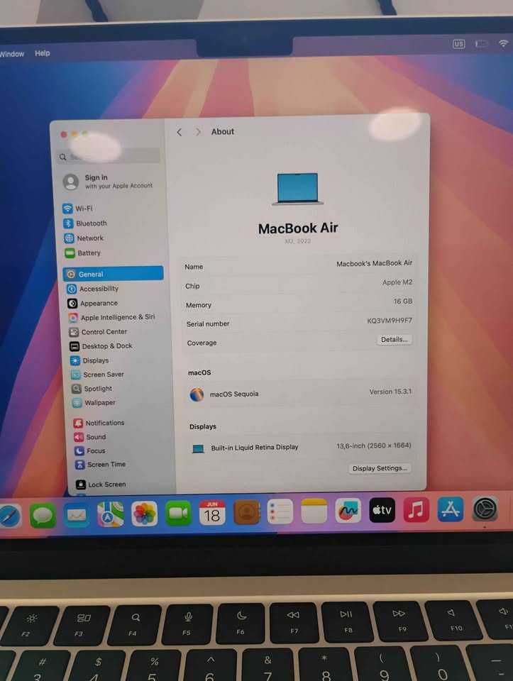 MacBook Air M2 16GB RAM 256GB ГАРАНЦИЯ!!!