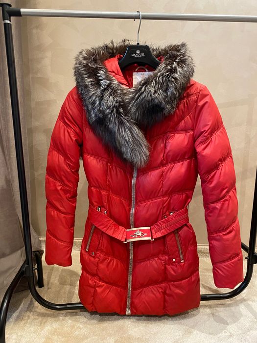 Зимно яке с яка от естествен косъм