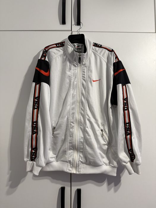 Hanorac Nike 90s Zip USA Vintage Swoosh Logo Y2K