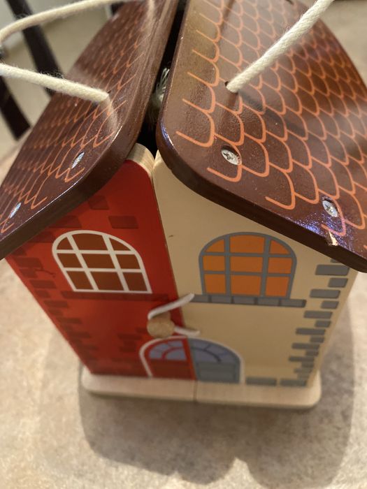 Дървена къща пожарна станция 2в 1