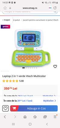 Laptop copii Leap Frog Scout 2-in-1 LeapTop Touch Screen.