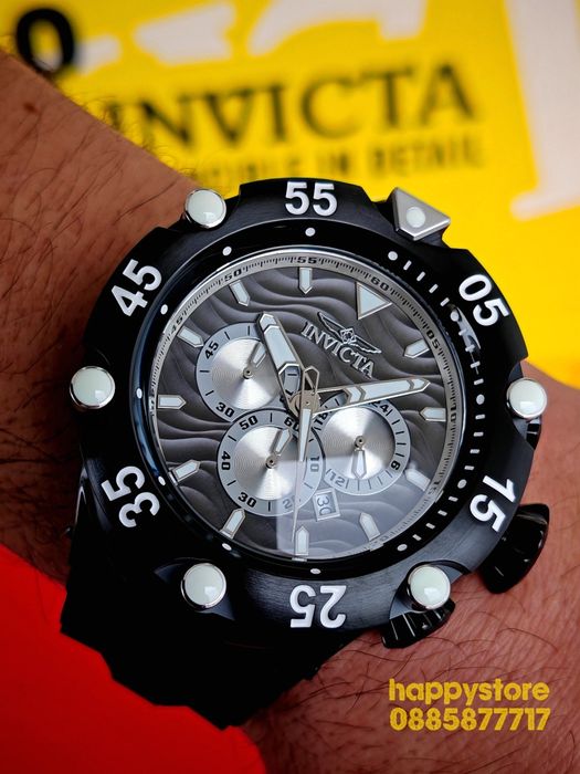 INVICTA Velmore Black 54 mm, Инвикта нов ръчен часовник