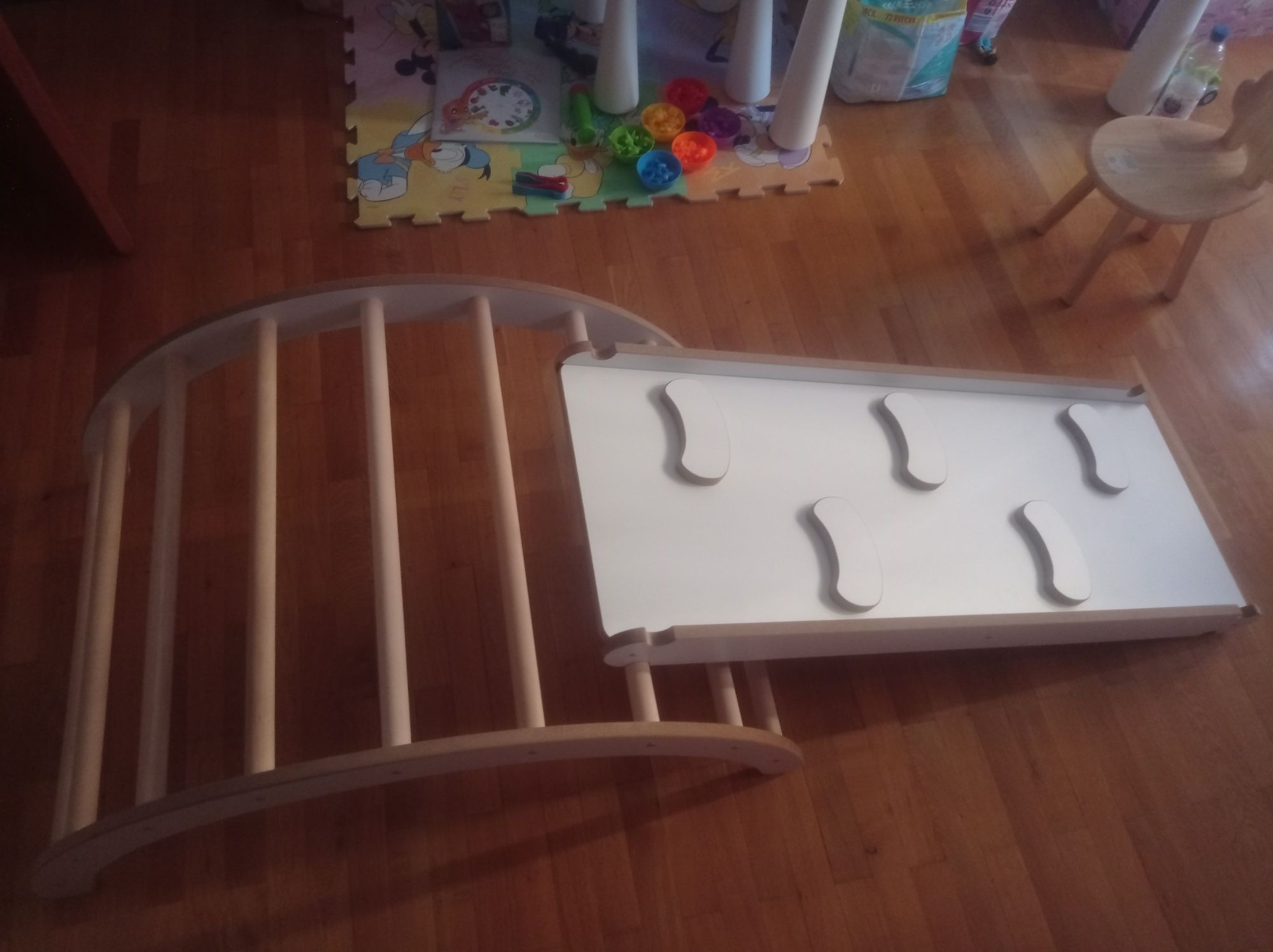 Set 3in1 Balansoar Rampa+Tobogan montessori semicerc
