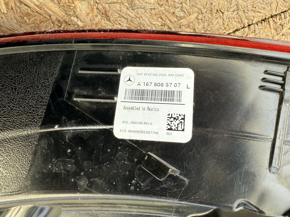Stop tripla lampa stanga haion / aripa Mercedes GLE Coupe W167 Origine