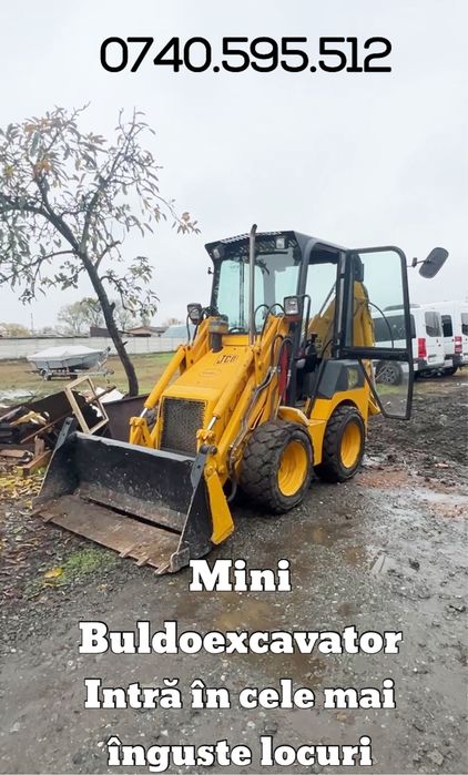 MINI BuldoExcavator jcb 1cx de inchiriat TULCEA