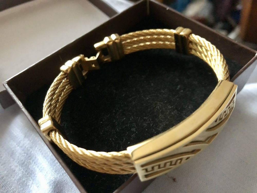 Bratara unisex inox auriu