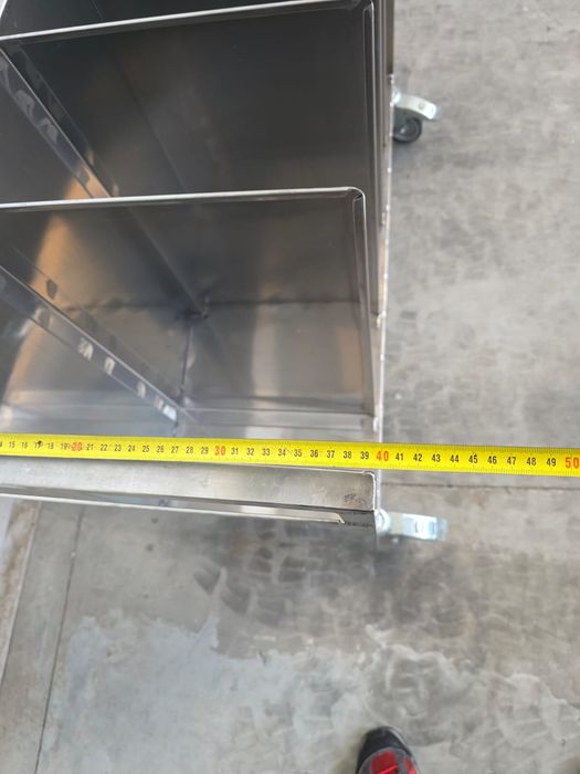 Немска количка за чували от неръждаема стомана