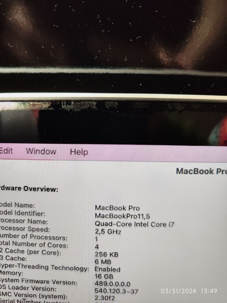 MacBook pro 15.6,16GB Ram,512 SSD, AMD video RX9.Retina екран, отличен
