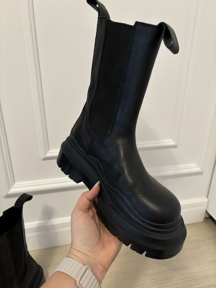 Bocanci piele naturala Bottega Veneta 37