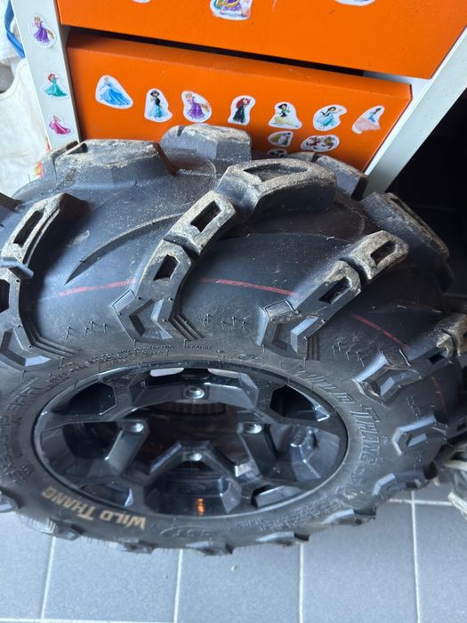 Set roți 12 ATV Can Am Outlander (jante + anv. CST Wild Thang)