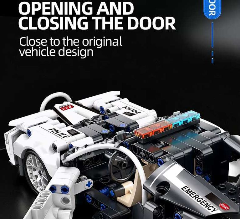 Joc construit SuperCar ToylinX cu 410 piese