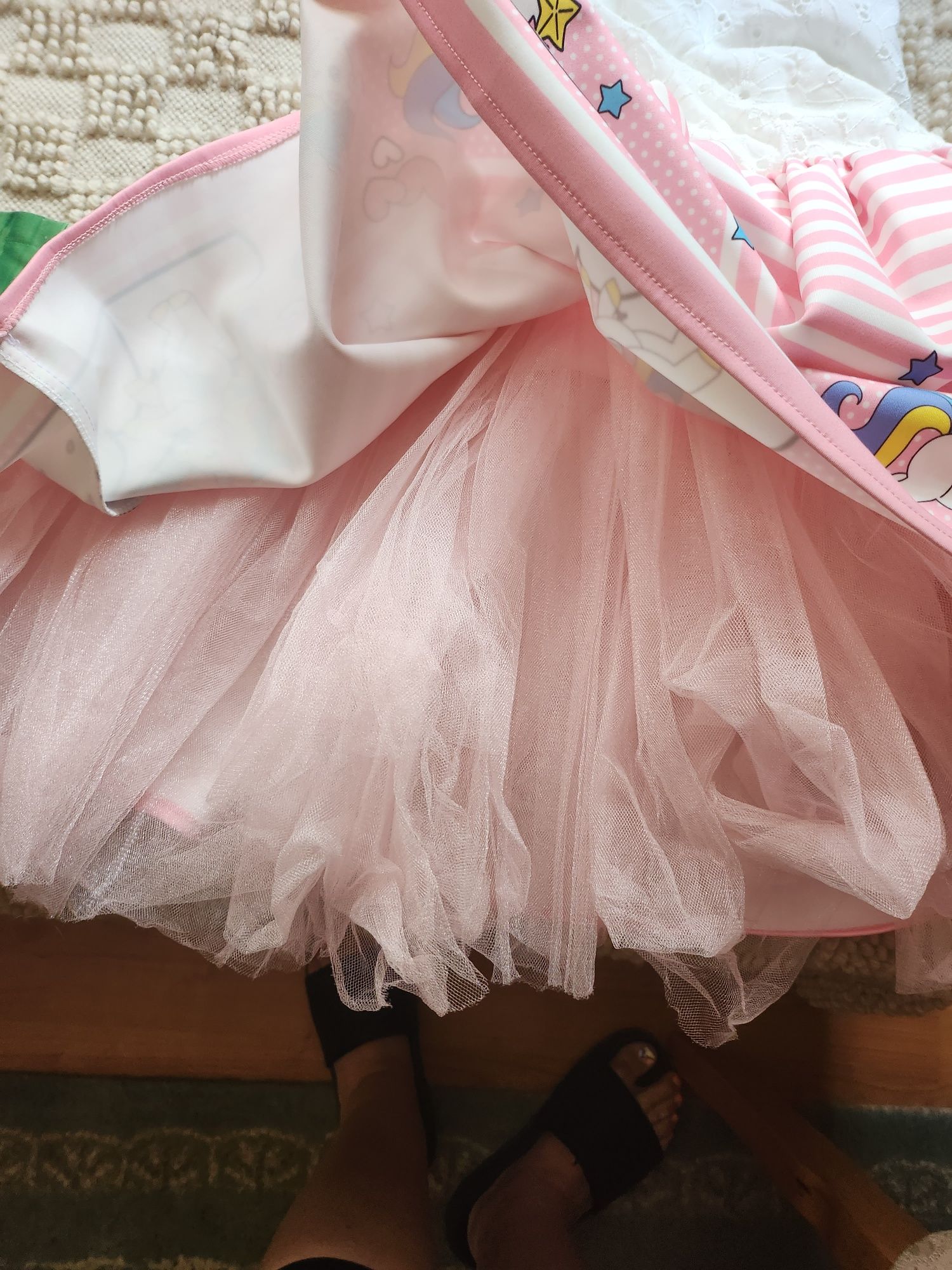 Детска рокля с школа Еднорог9-10г