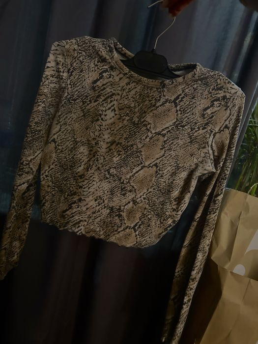 Леопардова блуза Bershka