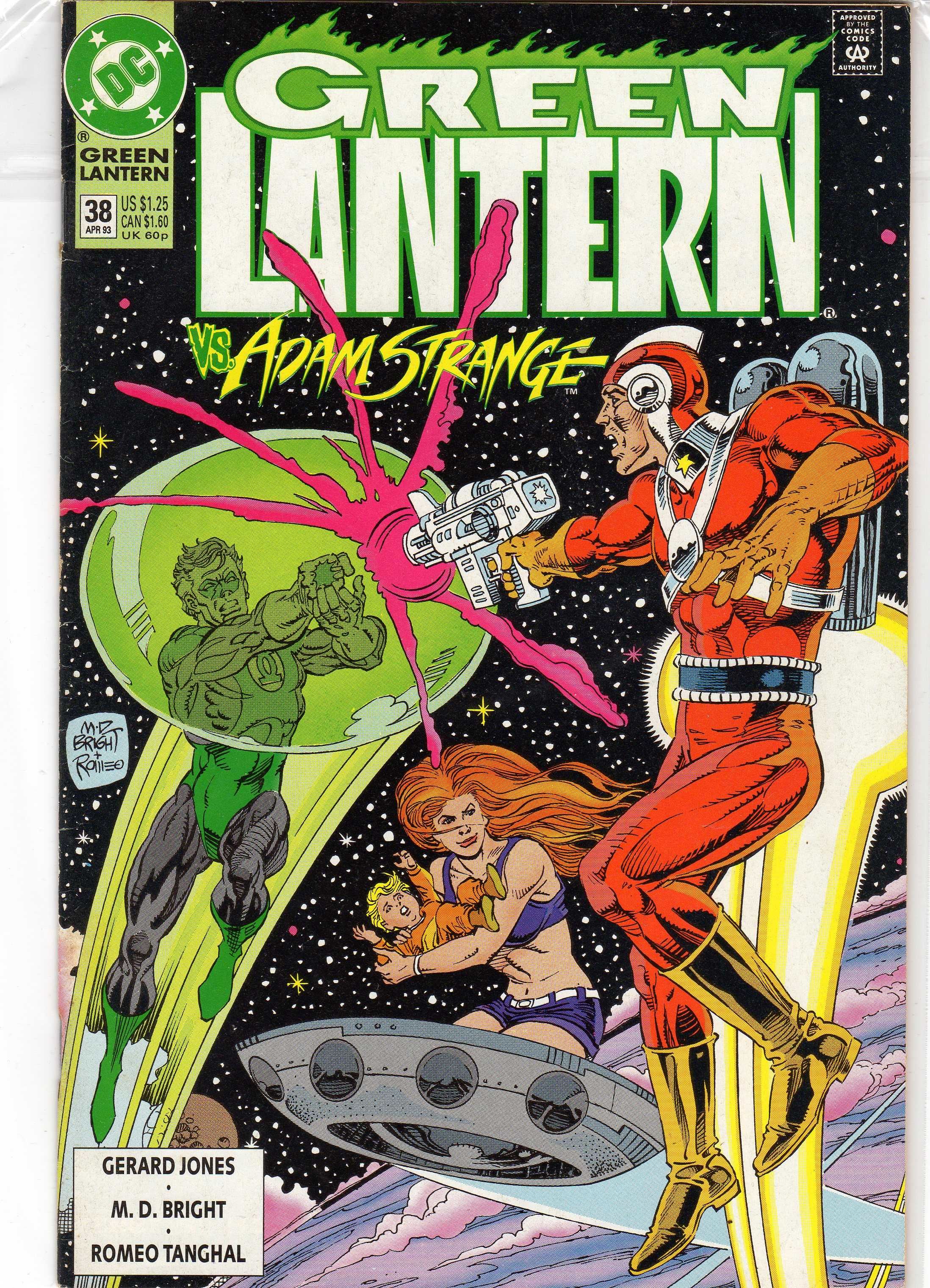 Green Lantern #38 DC Comic 1993 vs. Adam Strange benzi desenate