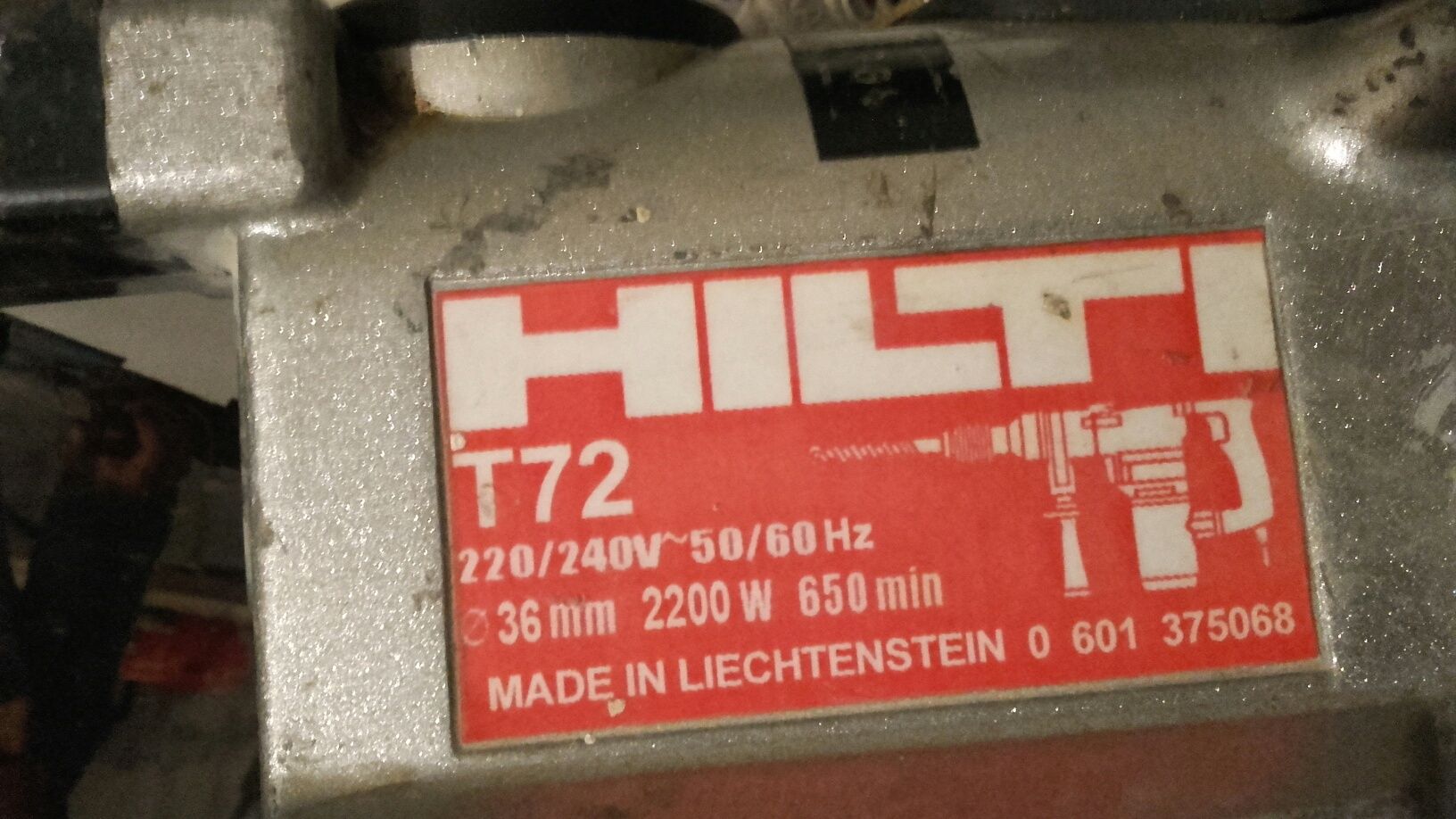 Хилти Т72 Мощност 2000W sds+