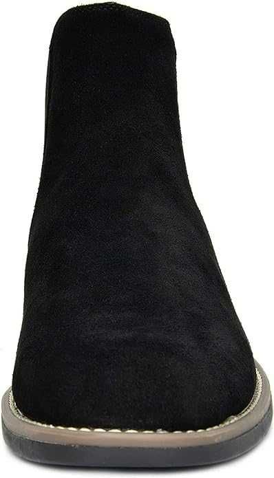 Ghete(cizme) barbati Piele Intoarsa, Chelsea, Negre,REDUS de la 250RON