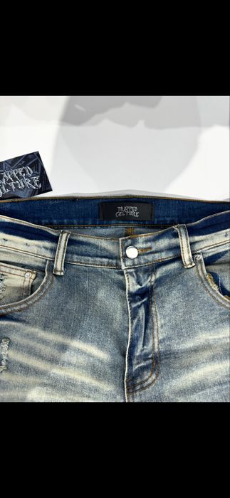 Blugi Slim Fit Albastrii Noi