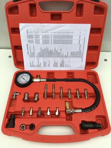 Tester compresie / Compresmetru DIESEL 19 piese