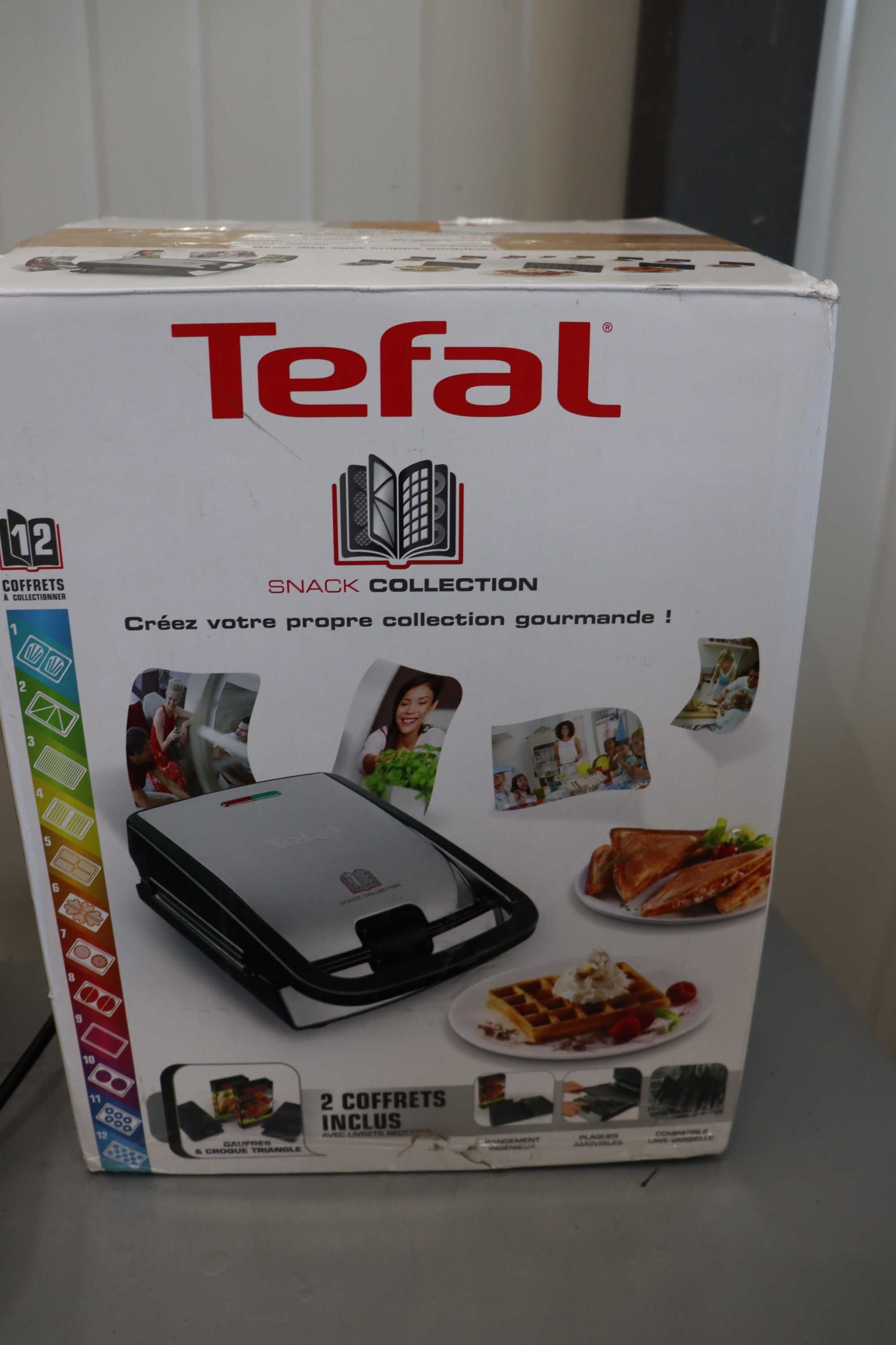 Tefal уред за гофрети и сандвичи, 2 комплекта плочи, Snack SW852D12