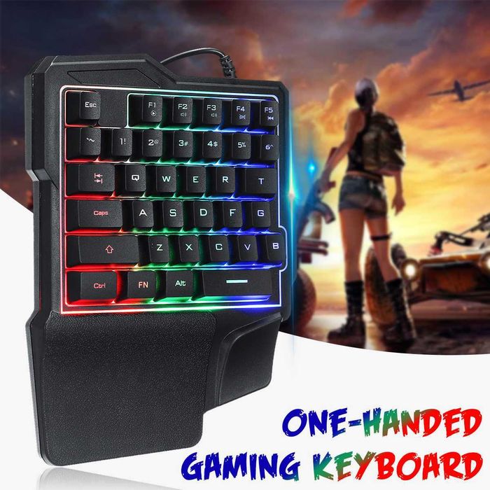 Геймърска клавиатура за една ръка с подсветка К7МAX
