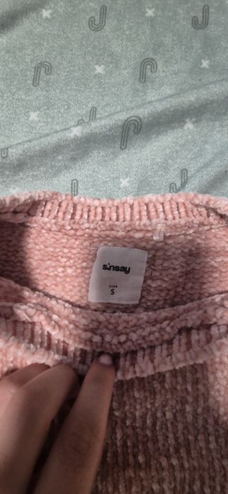 Pluover Sinsay roz pudrat cu maneci