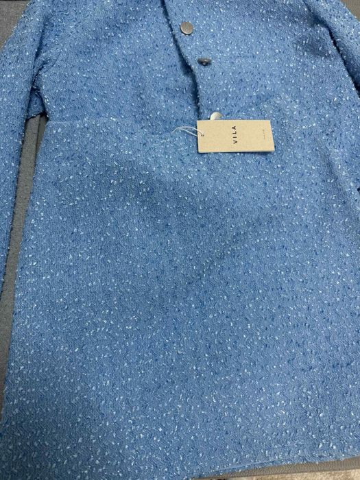 Комплект Букле в бебешко синьо