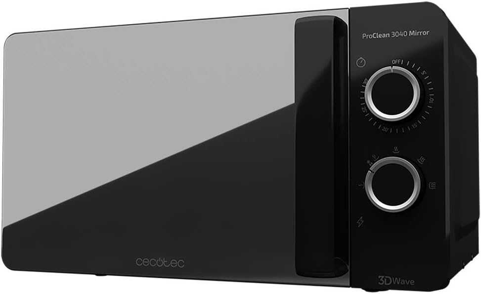 Микровълнова фурна Cecotec ProClean 3040, 20л., 700W, Черна