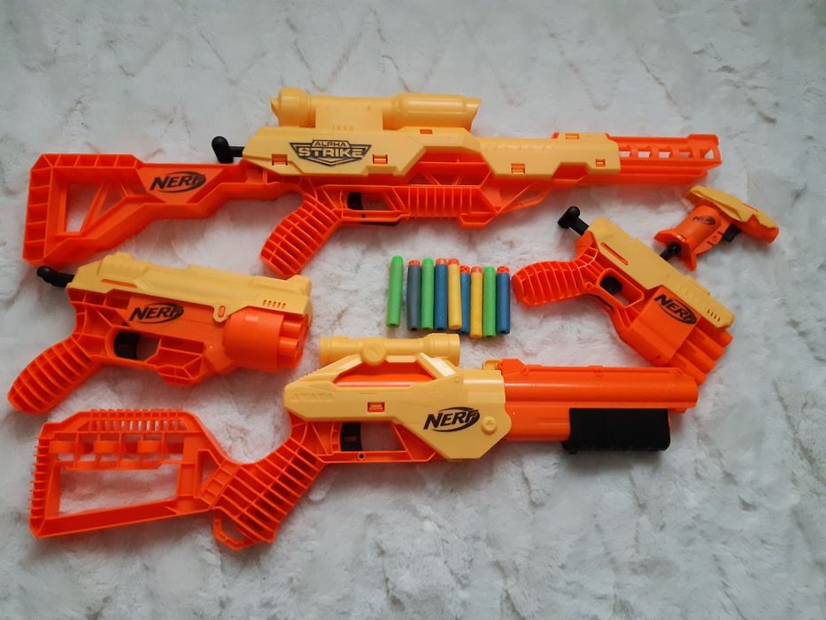 Set arma Nerf Alpha Strike copii.