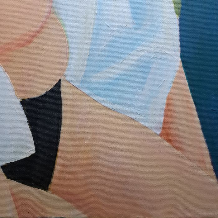 Pictură " Atributele feminității", Elena Andrei ( 1984 Pitești)